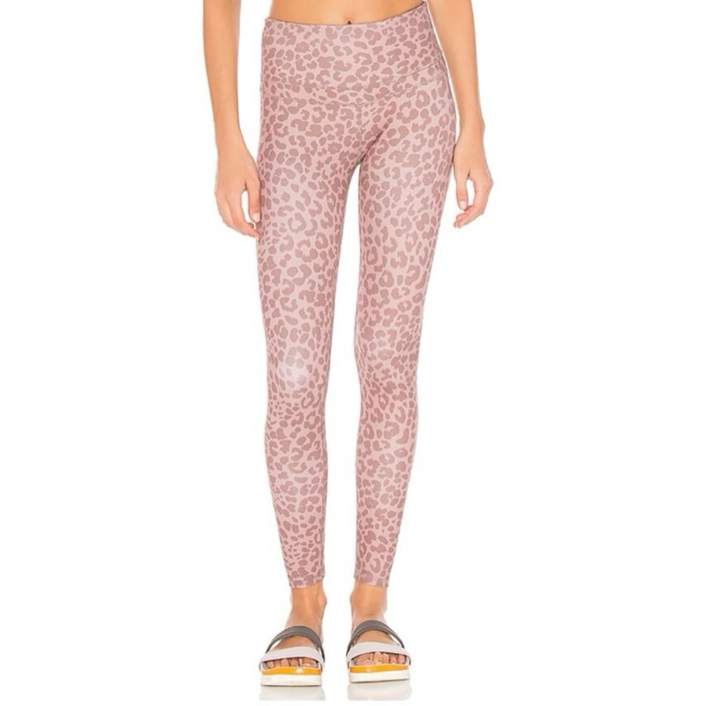 Varley Biona Leggings in Blush Leopard
